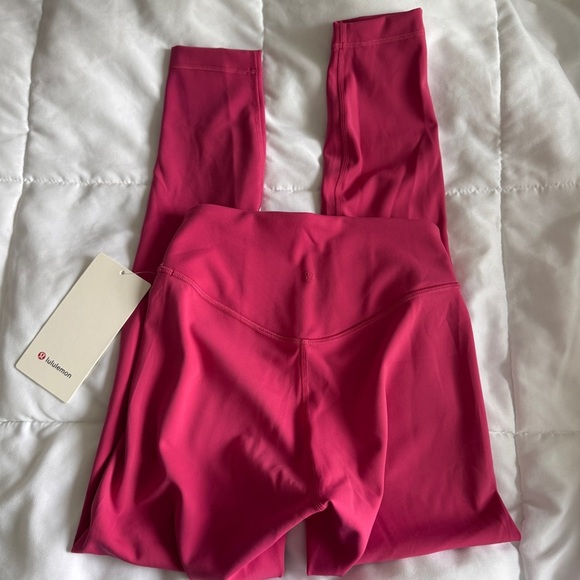 🆕🩷 Lululemon Wunder Under Smooth Cover HR Tight 25" - Raspberry Coulis - Picture 4 of 10